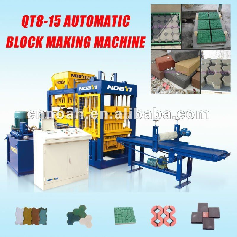 Qft8-15自動インターロッキング舗装ブロックマシン-レンガ製造機械問屋・仕入れ・卸・卸売り