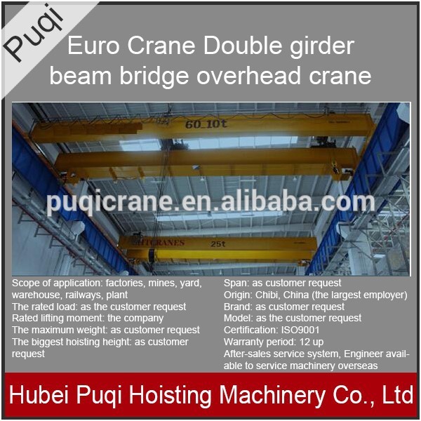 ユーロビーム橋形クレーンダブル桁オーバーヘッドクレーン-橋クレーン問屋・仕入れ・卸・卸売り