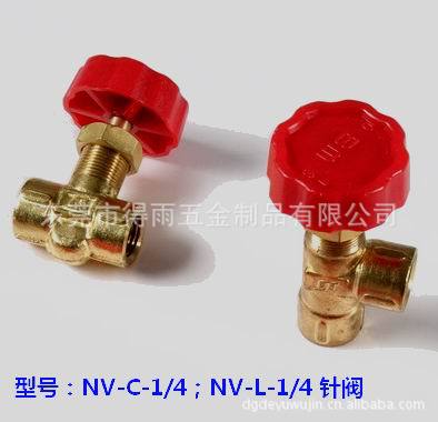 台湾のヒルNisiニールセン供給空気圧ニードルバルブNV  -  C  -  1/4モデル、NV  -  L  -  1/4モデル問屋・仕入れ・卸・卸売り